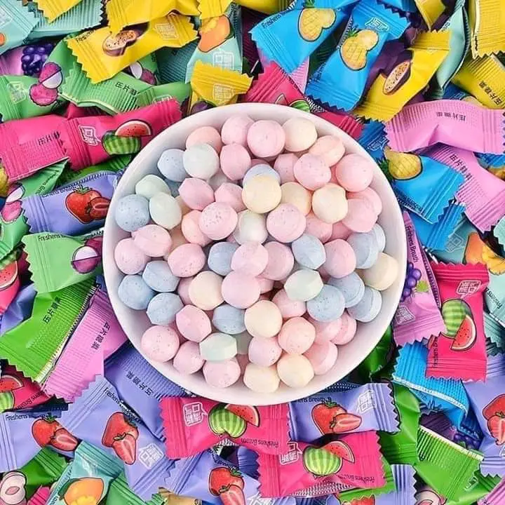 Kẹo ngậm trái cây C mát lạnh thơm miệng 100g