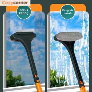 Berus Pembersih Tingkap Skrin, 2-dalam-1, Alat Pembersihan Isi Rumah Pelbagai Fungsi, Tiada Pembongkaran Diperlukan, Berus Skrin Pembersihan Kaca Dua Sisi zameer pent brush Supplies