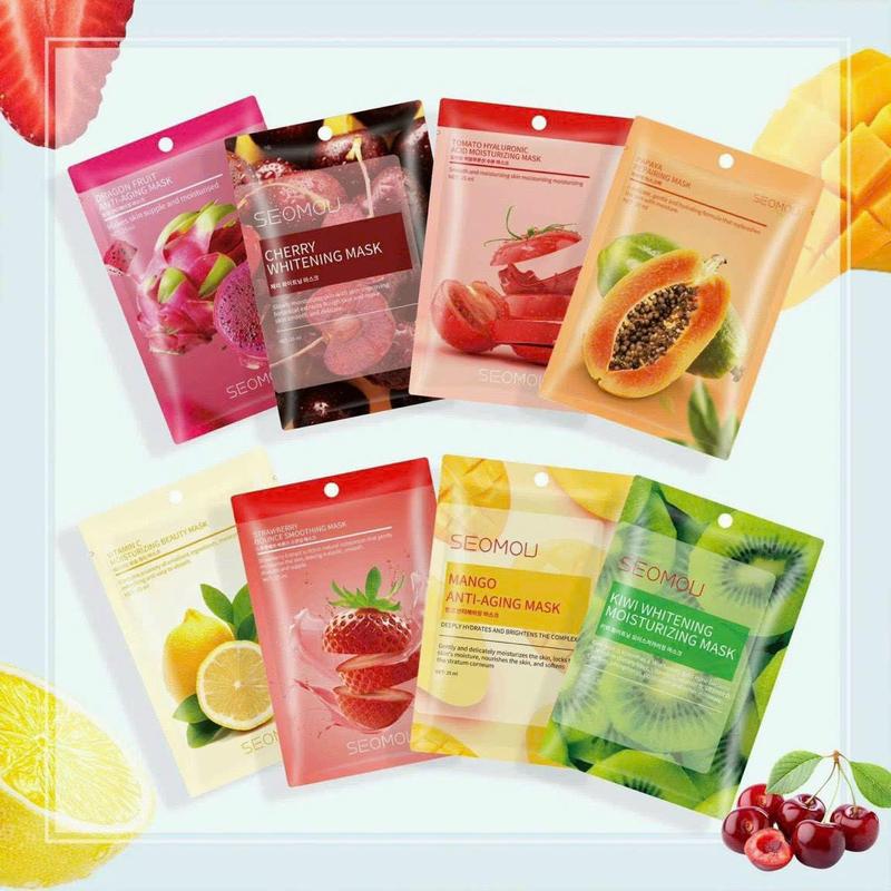 Product Introduction of Combo sỉ 100 mask Seomou cấp ẩm, nâng cơ [FREESHIP] Skincare Làm Đẹp Da 3
