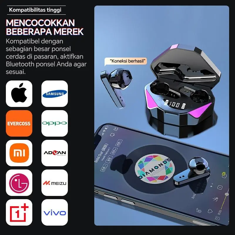 Headset Bluetooth Headsfree Gaming TWS-X15 7