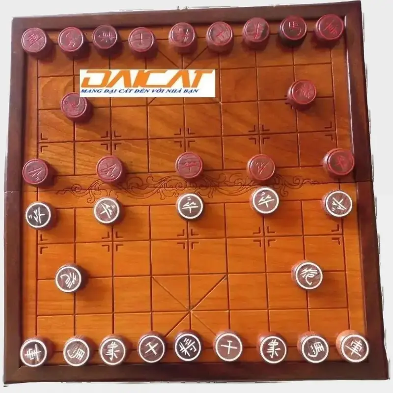 Mua quân cờ tướng gỗ hương KT 3.8 cm x 1.5 đục máy CNC Bộ quà tặng 0