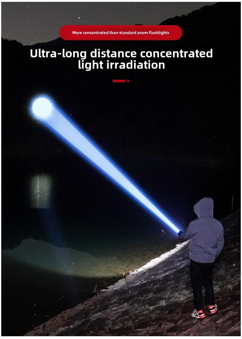 Product Introduction of Multifunctional strong light flashlight portable charging long endurance explosion bright flashlight strong light ultra bright outdoor long endurance 6