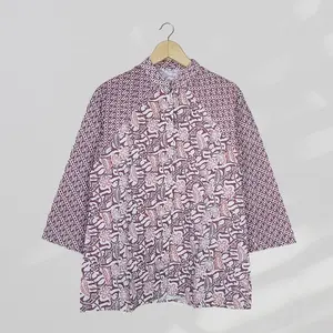 Venya Batik ID Blus Kantor Wanita Blus Batik Soft Lengan Panjang Atasan Blus Wanita Kerja