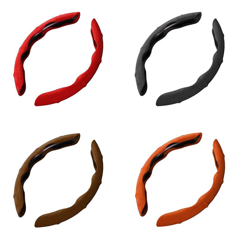 Product Introduction of 2Pcs Car Steering Wheel Cover Anti-skid Steering Wheel Plush Card Cover For Four Seasons Winter #444028 30