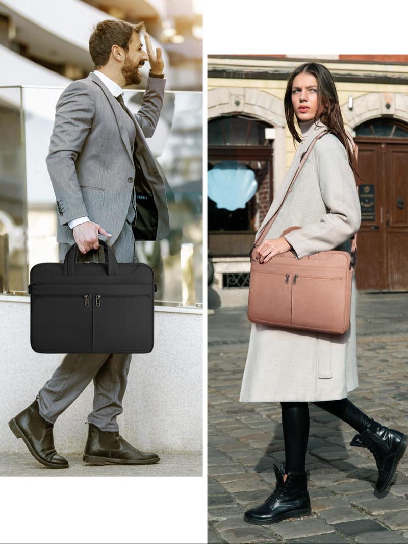 Product Introduction of Casual Solid Color Laptop Briefcase, Suitable for 15.6 Inch Laptop, Waterproof Laptop Bag, Laptop Bag for Men, Business Laptop Bag 7