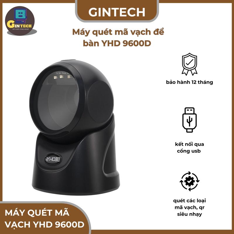 Máy Quét Mã Vạch Đa Tia YHD 9600D Để Bàn Quét Tất Cả Các Loại Mã, Siêu Nhanh Siêu Nhạy phù hợp tất cả các mô hình 1
