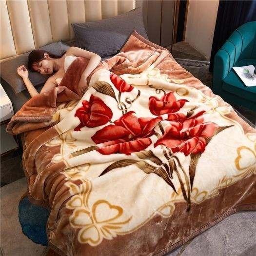 Chăn mền tuyết nhung 2 lớp loại dày 1.8kgsiêu ấm mền mịn 1,6mx2m bao đẹp cao cấp 4