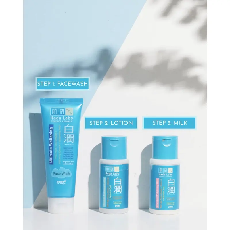 HADA LABO Face Wash Gokujyun Shirojyun Moisturizer Hadalabo Hada Labo Moisturizing Milk Facial Wash Hadalabo 8