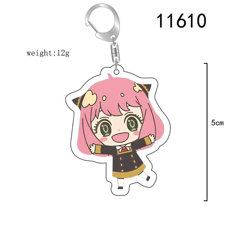 Product Introduction of Spyfamily Anya Yor Loid Forger Acrylic Keychain A Unique Handmade Piece 0