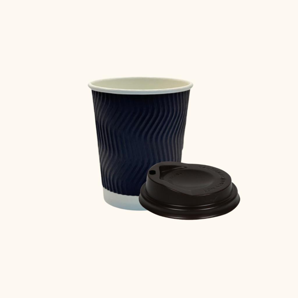 ฝา+แก้วกระดาษ Double wall 8oz