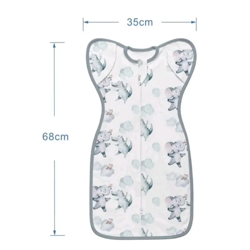 Baby ZIP swaddle instant sleeping bag infant