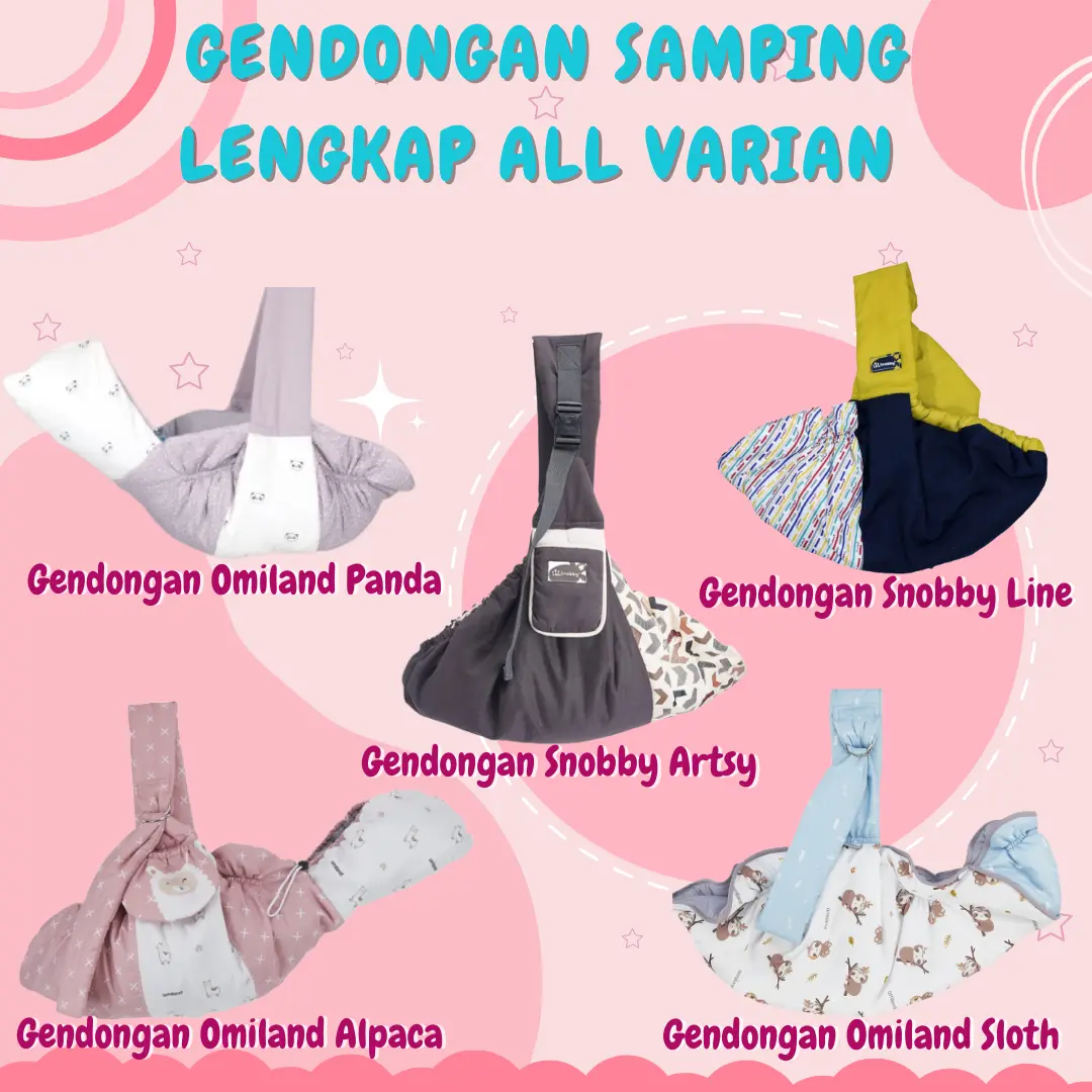 GENDONGAN SAMPING LENGKAP ALL VARIAN Bayi Abu