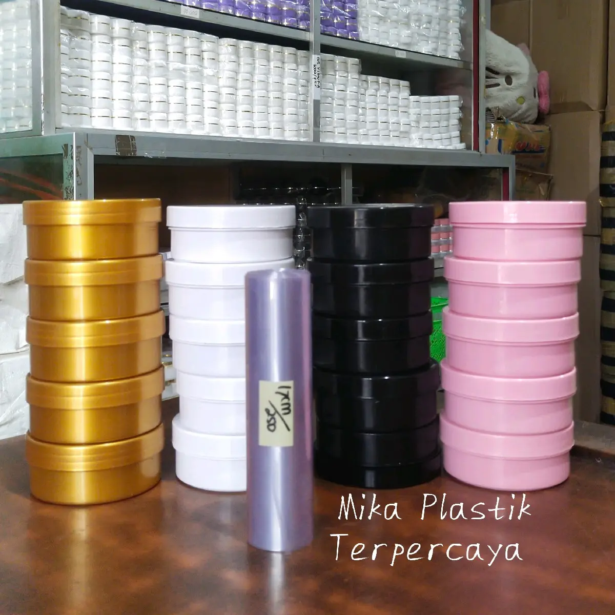 Paket Hemat Lulur dan Plastik Segel untuk Wadah Penyimpanan - 20 Pot Lulur 250 Gram + 1 Roll Plastik Segel 250 Gram - Tubuh, Wajah