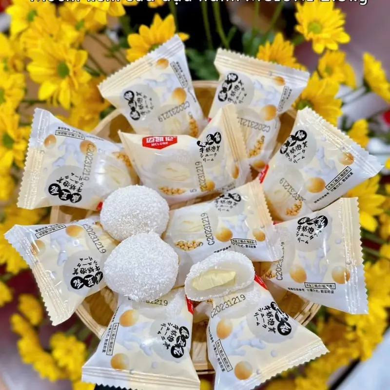 Thùng 2,5kg Bánh MoChi Kem Lạnh 9 Vị Lựa Chọn: Khoai Môn, Đậu Nành, Sầu Riêng, Đào, Bơ, Xoài, Dừa, Socola, Chuối [ NGÀY IN TRÊN BÁNH LÀ NGÀY SẢN XUẤT - HSD: 120 NGÀY IN MẶT SAU ] 4