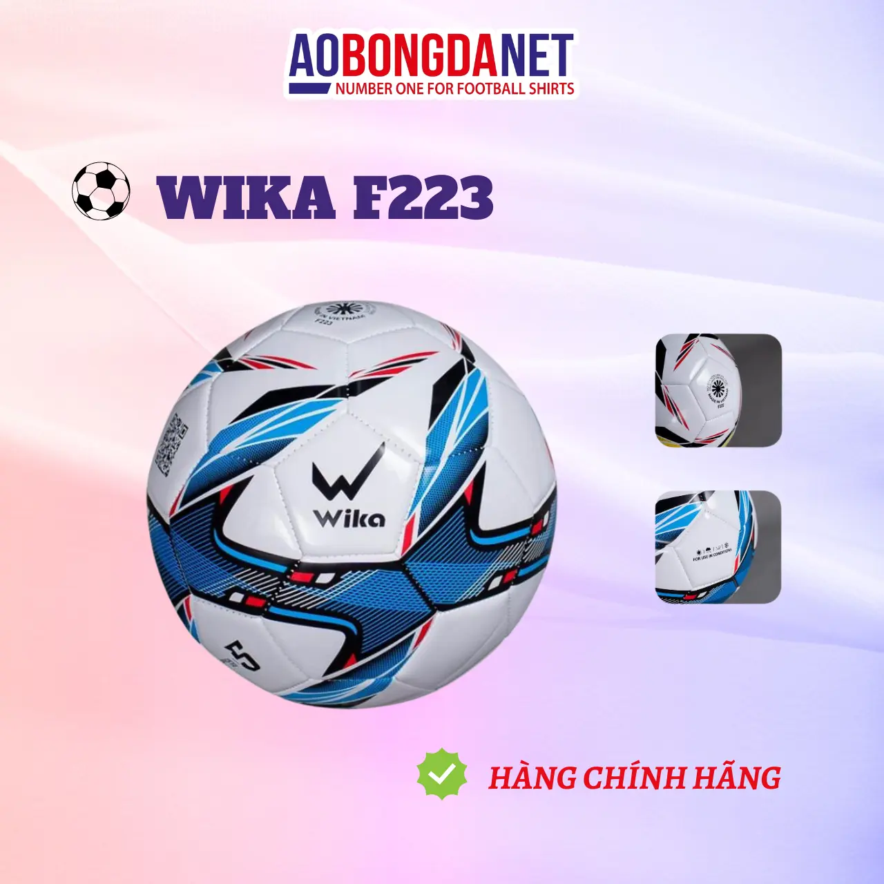 Quả Bóng Size 5, Bóng Wika F223 F123 Cấu Tạo Da Pu Cấu Tạo Nhiều Lớp, Banh Số 4 Số 5 Đạt Tiêu Chuẩn Thi Đấu Dành Cho Nam Nữ Bóng Đá  Phủi Sport