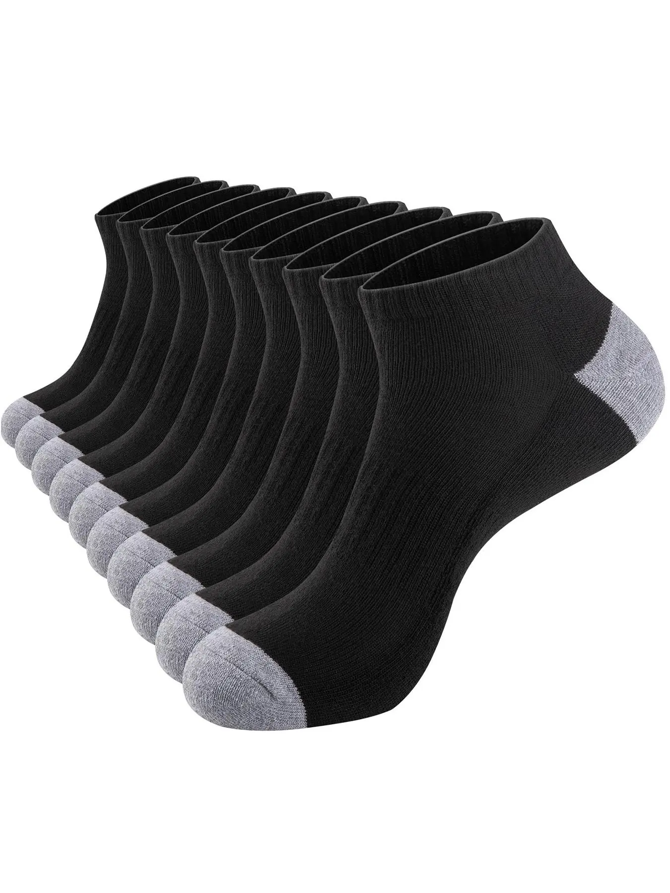 Men's Colorblock Low Cut Socks, Casual Comfortable Breathable Socks for Daily Wear, Multipack Knit Socks for All Seasons