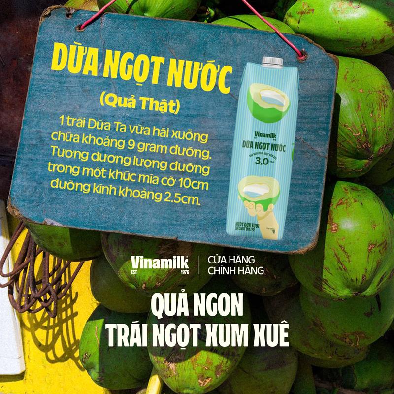 Thùng 12 hộp Nước dừa tươi Vinamilk 1L 4
