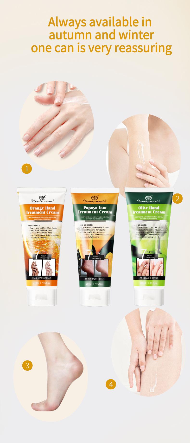 Product Introduction of Hand Cream Foot Cream Exfoliating Brightening Repair Cosmetics 7