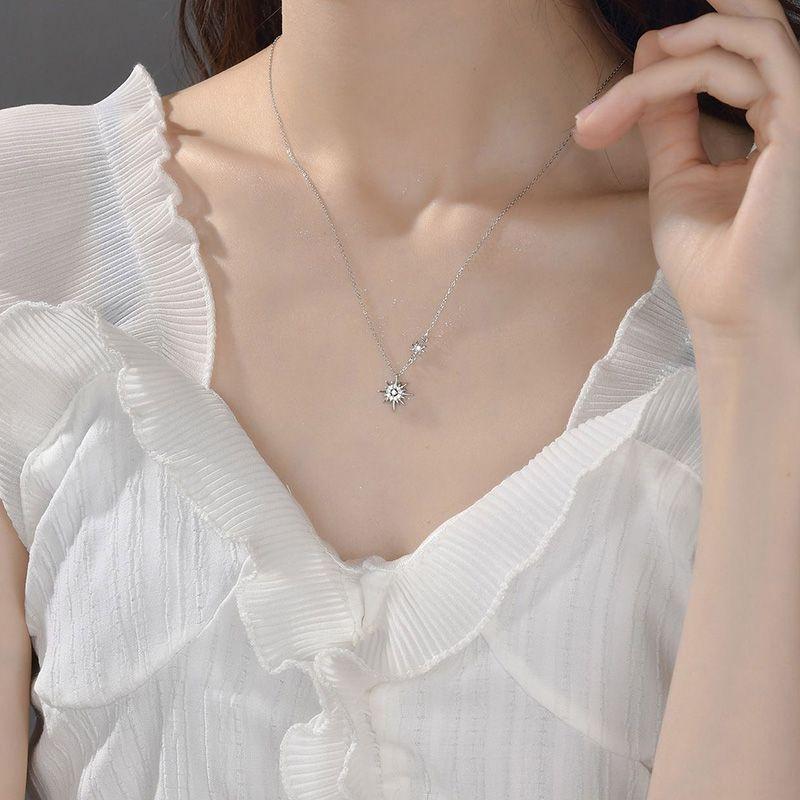 Vòng Cổ Hoa Hướng Dương Ngôi Sao Mặt Trăng Mặt Trời, Xiaohongshu Cùng Phong Cách, Cảm Giác Cao Cấp Độc Đáo Quà Tặng Cho Bạn Gái, Quà Sinh Nhật Bạn Thân Trang Sức Jewelry 4