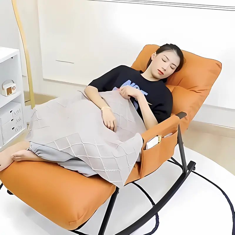 [Tặng Gối Hoa] Ghế bập bênh Thư giãn ghế đọc sách đủ màu 0