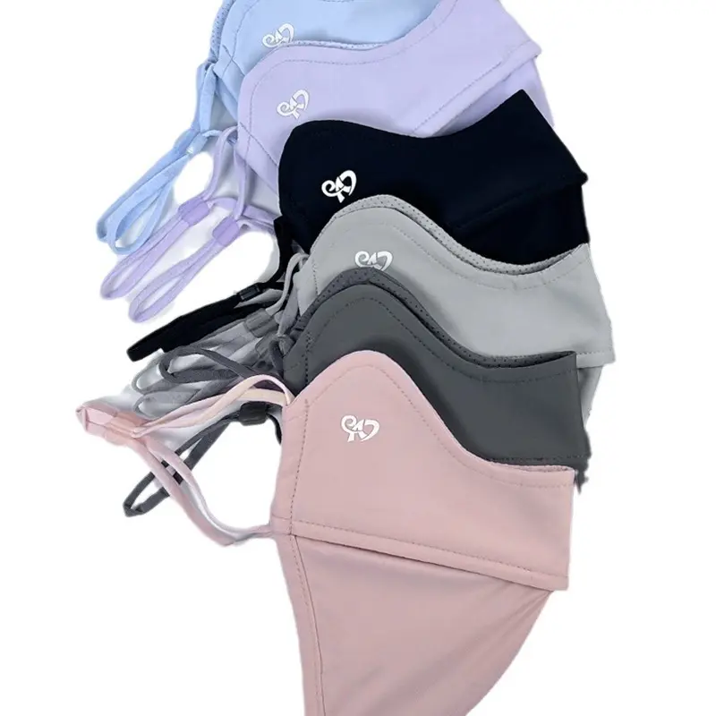 Summer 5D Stereo UV Protection Mask - Ice Silk Women's Makeup-Stay Put, Breathable Sunshade Face Cover with Fishbone Nose Support