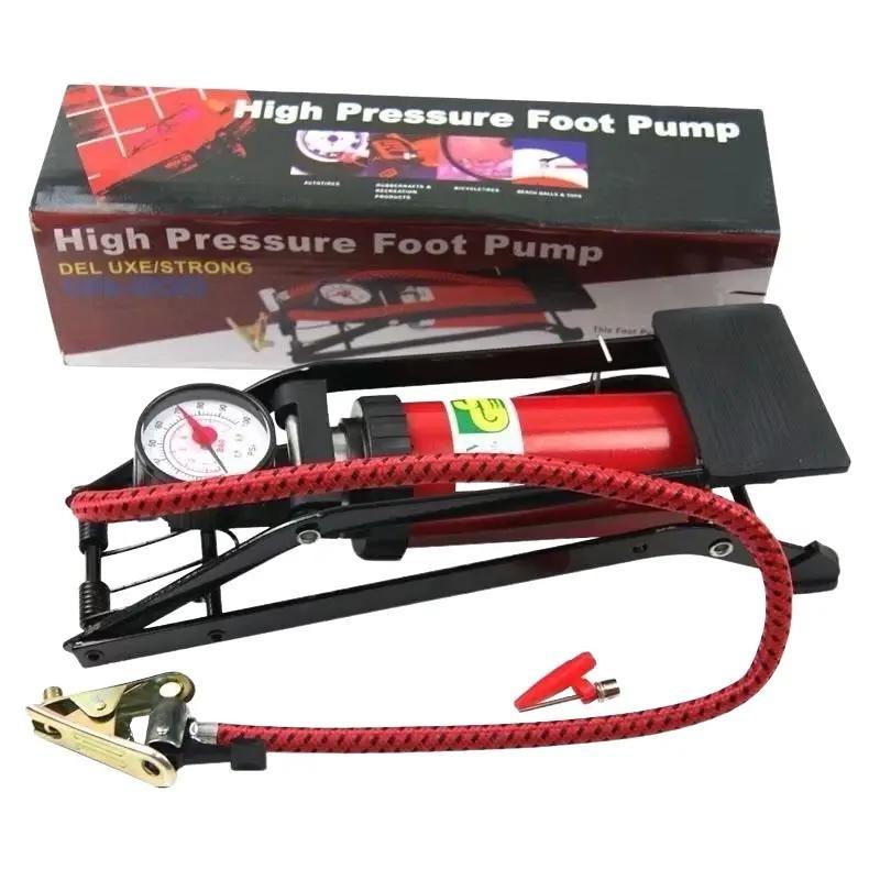 ống Bơm hơi xe máy xe đạp loại đạp chân đa năng loại lớn 29cm dùng cho dân đi phượt