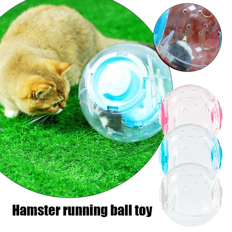 Product Introduction of Hamster Toy Ball Transparent Rolling Ball Plastic Silent Wheel Toy Running Pet P9W7 20