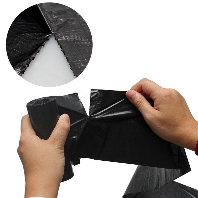 Túi Đựng Rác, Màu Đen, 1 Cuộn / 50 Chiếc, Dùng Làm Túi Rác Vệ Sinh Nhà Vệ Sinh, 50x60cm, K2U8 8