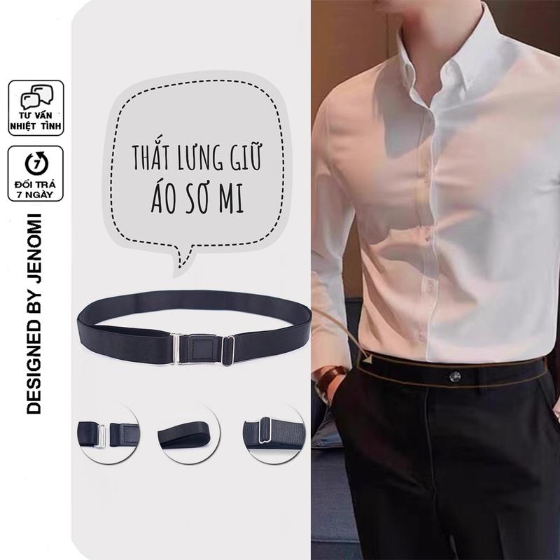 Dây đai giữ áo sơ mi sơ vin cho nam nữ thắt lưng co giãn giữ áo sơ mi TL70
