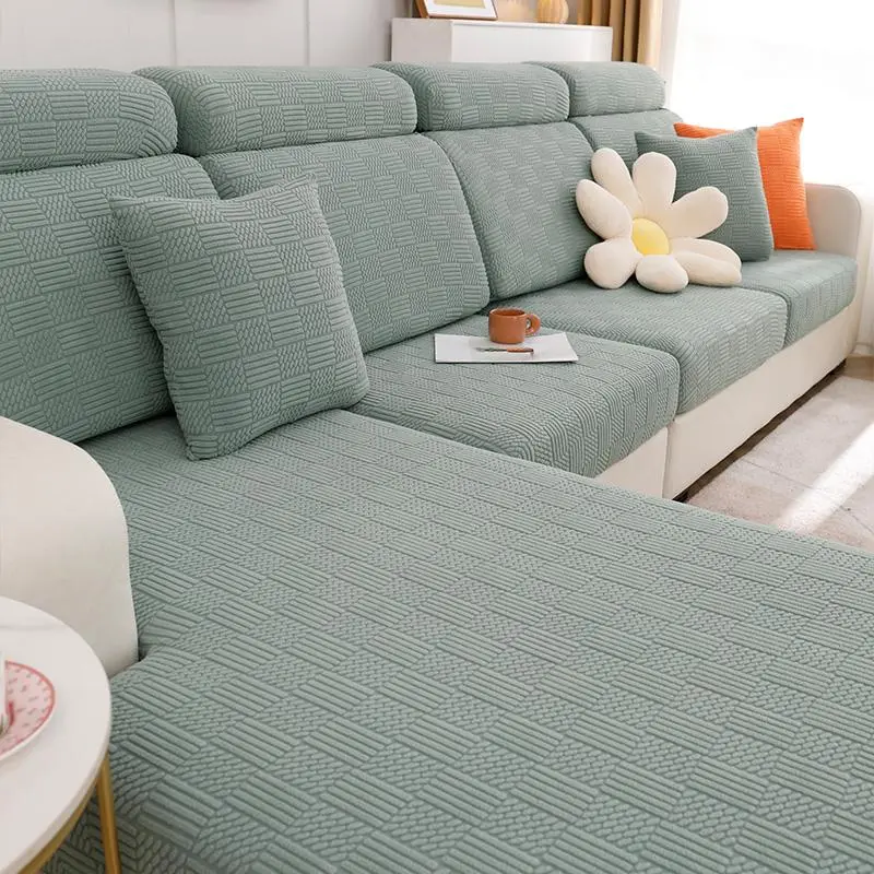 Solid Color Sofa Cover, 1 Count Soft Comfortable Sofa Slipcover, Sofa Protector for Home Living Room, Home Decor 6