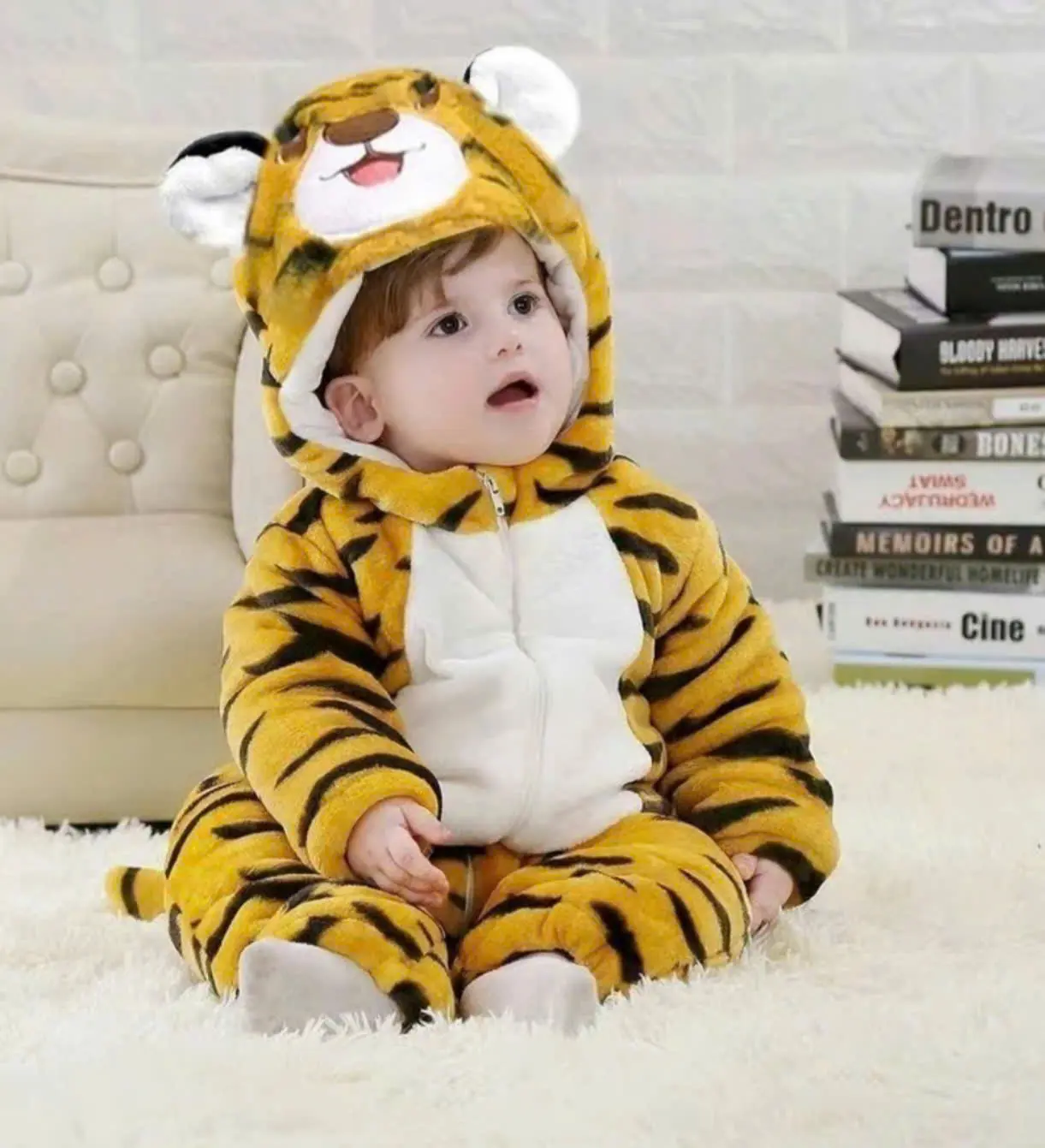 body lông nhung Hổ vằn dành cho bé yêu từ  4-30kg