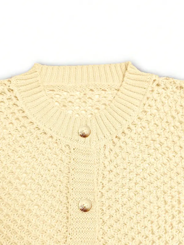 Women's Plain Sweater Cardigan, Casual Open Front Long Sleeve Cardigan for Summer, Fashion Women's Knitwear for Daily Wear 6