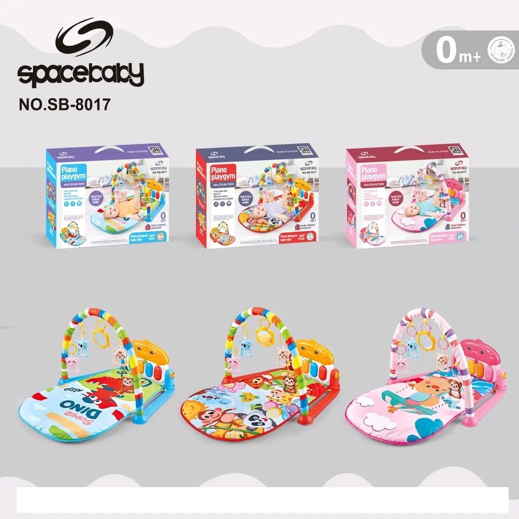 Space Baby PIANO PLAY GYM Baby Playgym Matras Bayi Murah Playmat Newborn Early Educational Gift