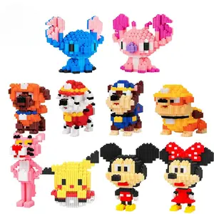 Nano Blocks Mini Character Cartoon 3D Model  Mainan Blok Susun Karakter DIY Toys Chinese Zodiak Demon Slayer Disney Marvel  Animasi Edukasi Anak bricks mainan  rakit mini  bricks bricks  spongebob
