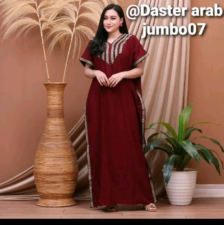 Daster Arab Jumbo Pita Bordir Premium 0