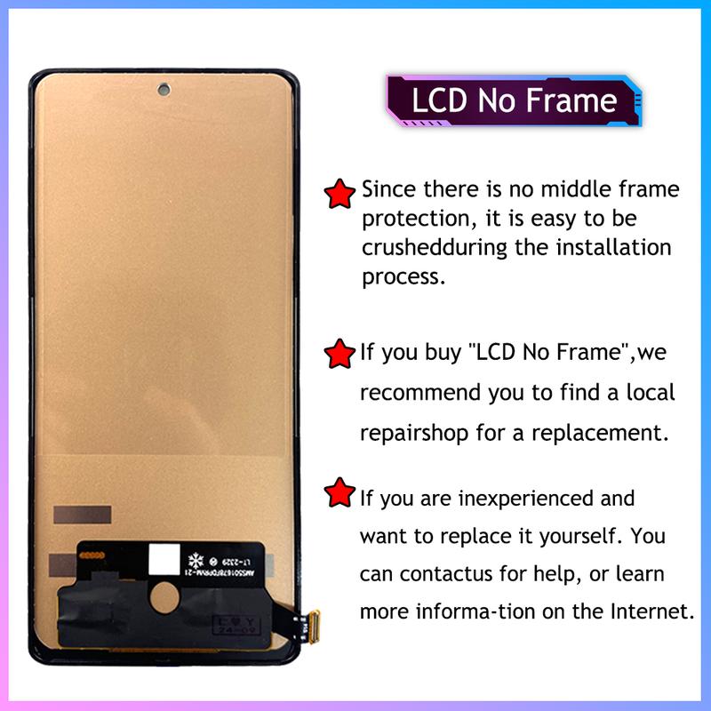 Product Introduction of TFT, 6.78 ", Untuk Infinix Note 40 Pro 4G LCD X6850, Pemasangan Digitizer Skrin Sentuh, Serasi dengan Infinix Note 40 Pro 5G LCD X6851 Phone 4