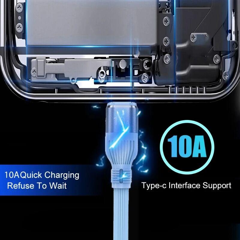 Cáp USB Type C Tốc Độ Cao, 10A, Sạc Nhanh PD, Thích Hợp Cho Điện Thoại Samsung Và Xiaomi, Dòng Dữ Liệu, Cáp Điện Thoại 1