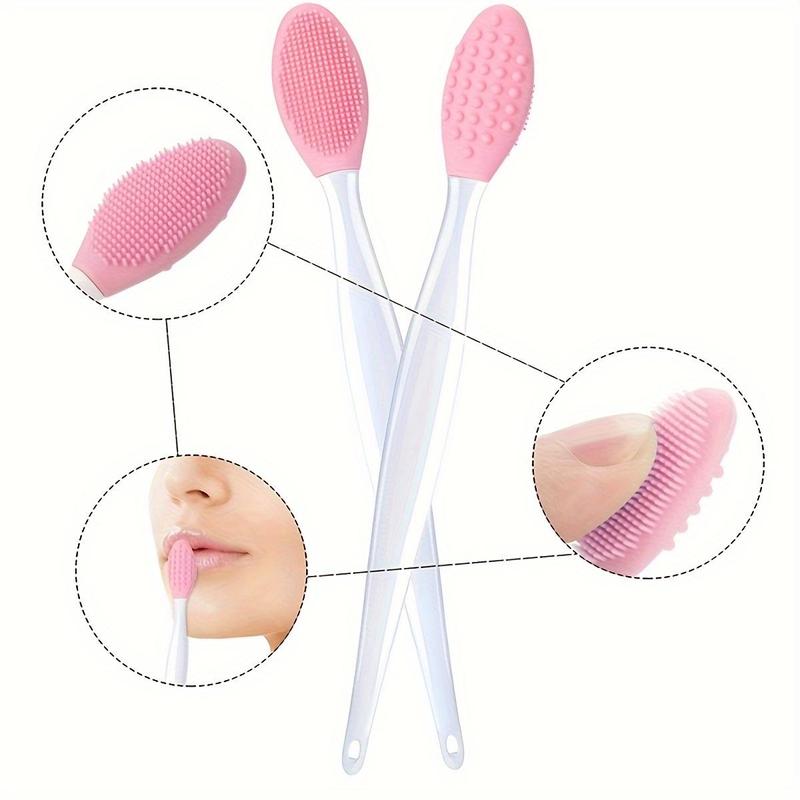 Double-sided Facial Scrubber, 4 Counts Silicone Face Scrubber, Facial Skin Cleaning Brush, Facial Skin Massage Brush, Skincare Tools for Daily Use, Skincare Tools, Pore Removal, Gentle Cleansing, Trending Beauty Products 4