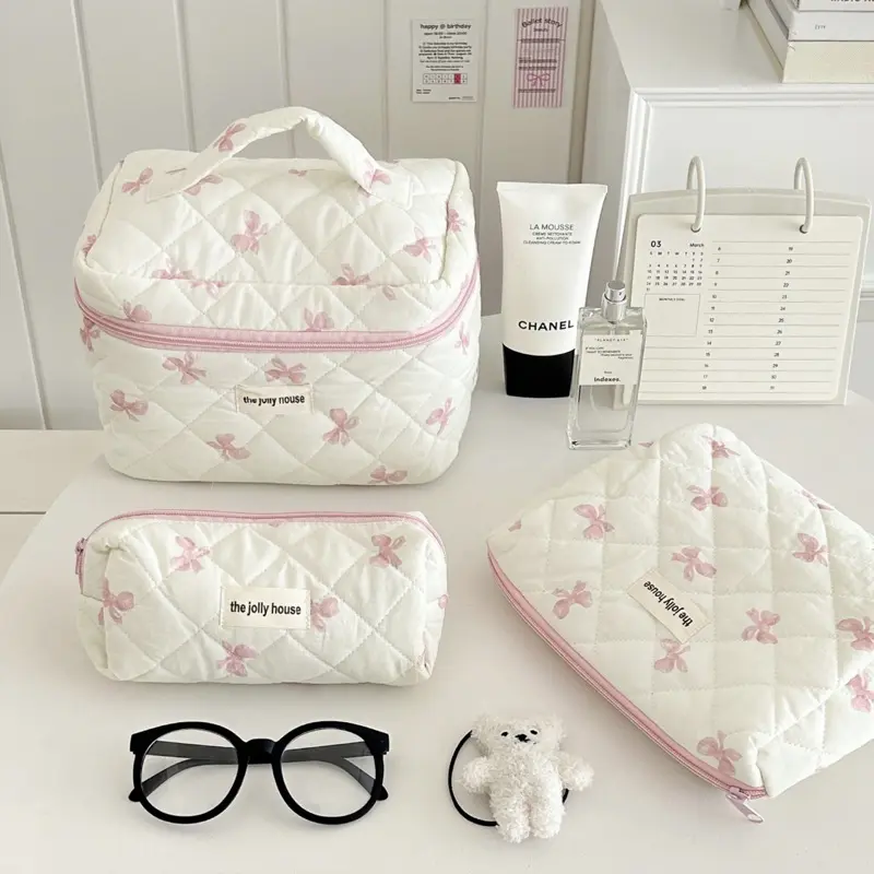 Pouch Korea Import / Kosmetik Bag Organizer Tas Kosmetik Tas Wanita/ Pencil Case Korea Style / Kotak Pensil Anak Premium