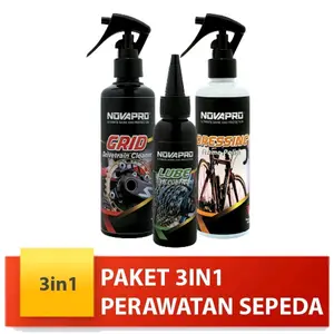 NOVAPRO PAKET 3in1 Grid - Lube - Dressing Perawatan sepeda