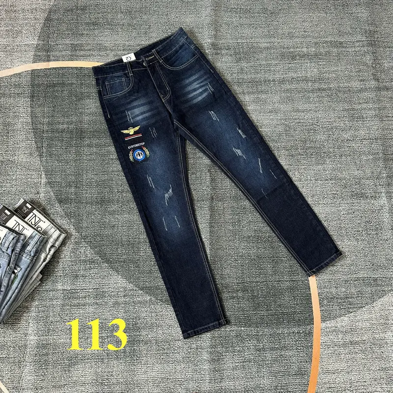 Quần Jean Dài Nam Form Slim Fit Co Giãn 4 chiều Phù Hợp Thời Trang Menswear Cotton Pants Có Túi 0