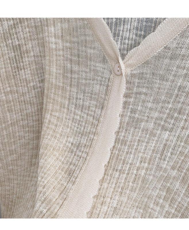 Product Introduction of Áo Cardigan Chống Nắng Dệt Kim, Trang Phục Mùa Hè Cho Nữ, Chất Liệu Lụa Lạnh Mỏng, Dài Tay, Màu Đen, Thích Hợp Mặc Bên Ngoài, Có Thể Mặc Với Áo Điều Hòa Không Khí Ngắn, Áo Sơ Mi, Women, Top, Voi 11
