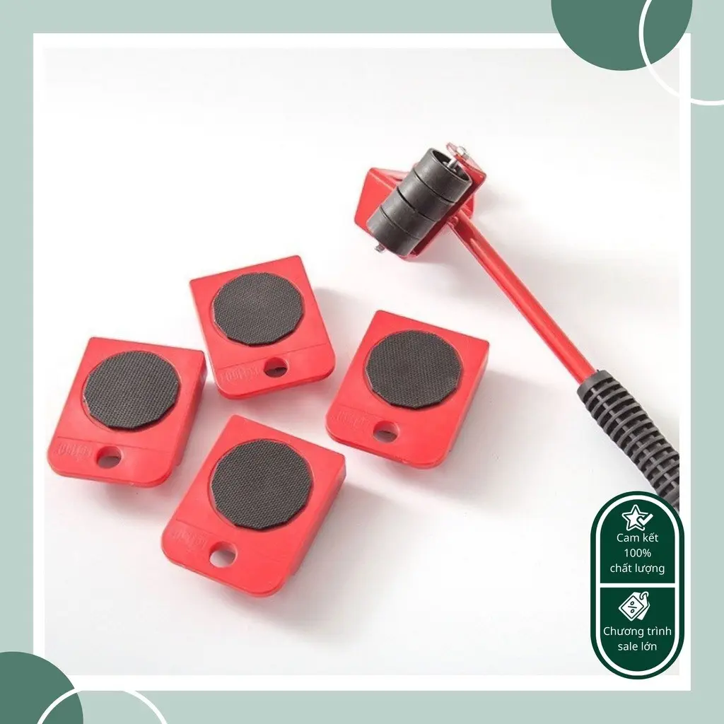Bộ Dụng Cụ Nâng Và Di Chuyển Đồ Đạc Thông Minh Tiện Lợi Có Bánh Xe Với Trục Xoay 360 Độ Tải Trọng 600kg