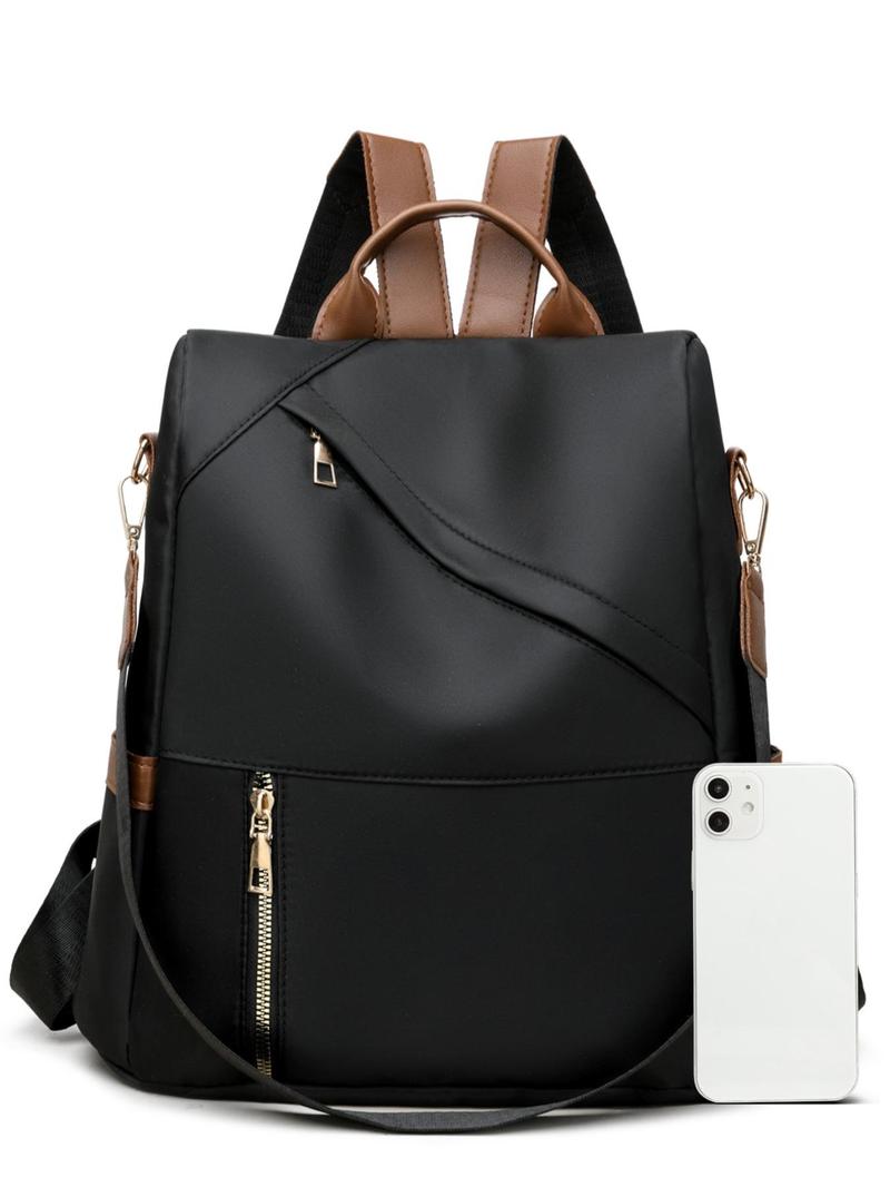 Product Introduction of Simple Casual Durable Backpack, Large Capacity Travel Backpack, School Bag, Portable Laptop Compartment Backpack for Women & Men 3