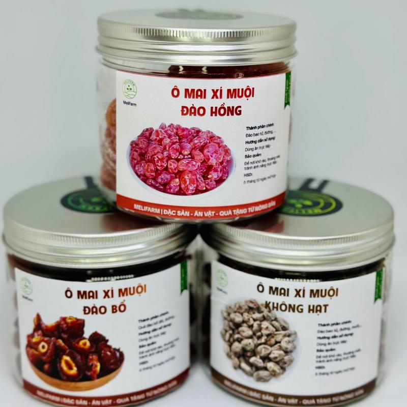   Mua 2 tặng 1  Ô Mai Xí Muội  Đào Hồng Xí Muội Thịt tặng Ô mai xí muội Đào chẻ bổ đôi- Trái cây sấy ô mai xí muội ăn vặt 