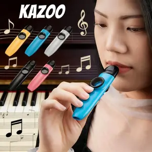 Kazoo Alat Musik Tiup Mini Tanpa Belajar | Gratis Membran | Instrumen Sederhana Untuk Gitar Ukulele | Kazoo Profesional Untuk Pertunjukan
