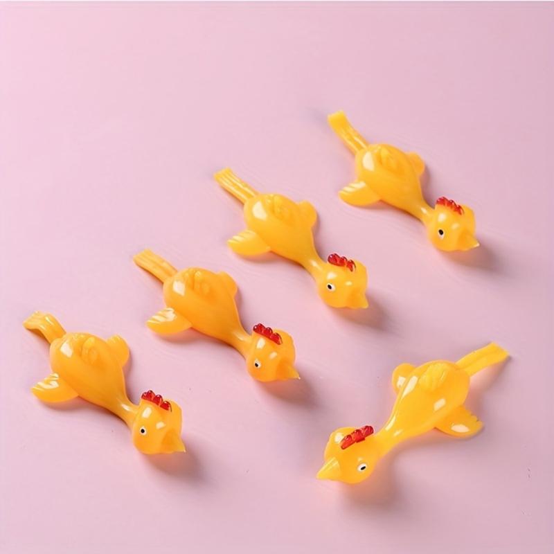 1pc/3pcs, Ejection Toys Slingshot Lightweight Flying Chicken Finger Prank Catapult Toys Chicken Finger Ejection Toys Kids Toys 6