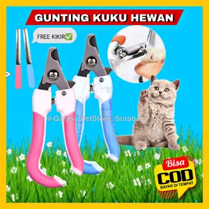 Pet Nail Clipper Set Gunting Kuku Kucing Anjing Kelinci Bonus Kikir Gunting Kuku Dan Kikir Set Kucing Anjing Pet Nail Trimmer Gunting Kuku Hewan