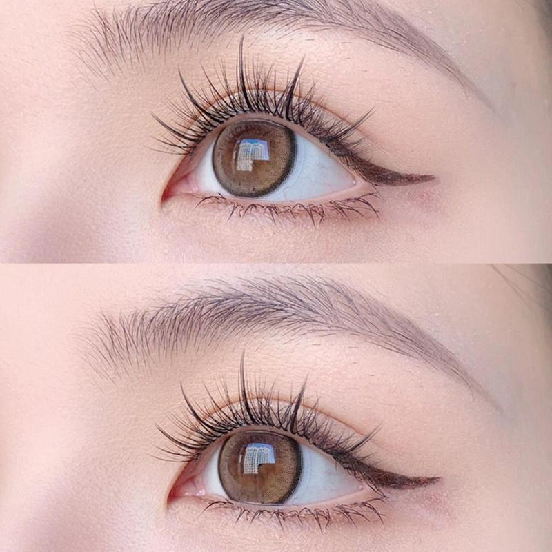 Mixed Length & Style Fluffy Cluster False Eyelashes, 1 Set Natural Curl Wispy Cat Eye Style Faux Cluster Lashes Strip Lashes 4