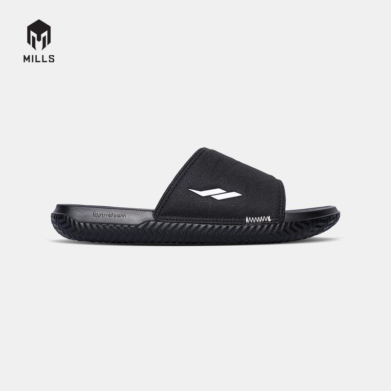 MILLS SANDAL COMFY SLIDES BLACK/WHITE 9901301 0